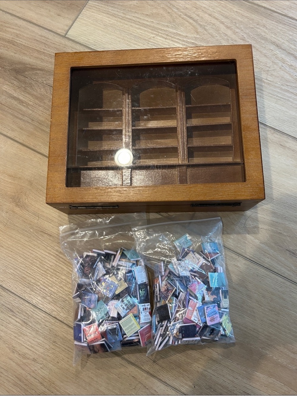Anxiety Be Gone bookcase puzzle box